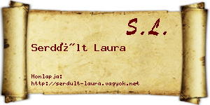 Serdült Laura névjegykártya